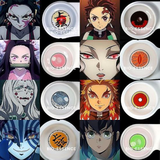 Contact Lenses | 1 Pair Cosplay Color Contact Lenses Nezuko Cosplay Anime Eye Contacts Pink Lenses Demon Slayer Cosplay Lenses Contact Lenses Contact Lenses