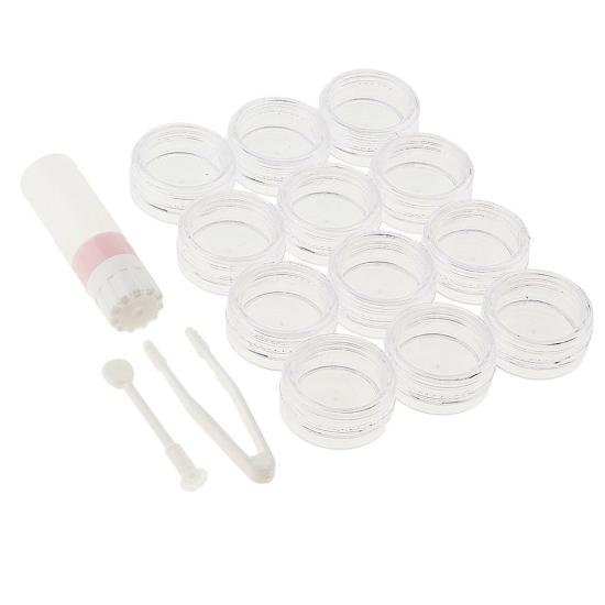 Contact Lenses | 12Piece Clear Contact Lens Case Set Travel Cleaner Washer Holder Storage Box Contact Lenses Clear