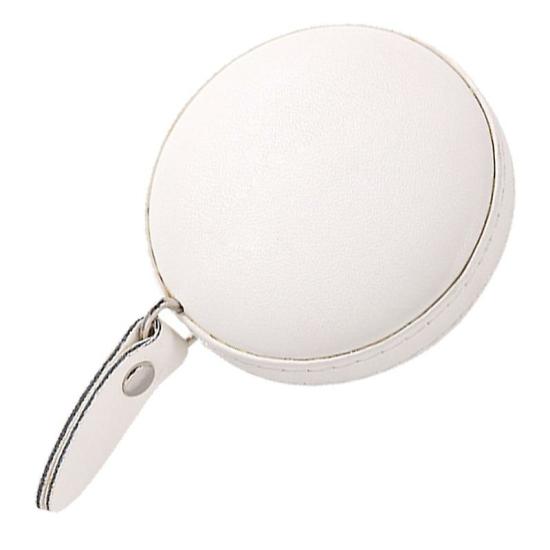 Contact Lenses | 150Cm Retractable Tape Measure With Round Faux Leather Case Pocket Size Portable Dual Sided Ruler Measurement Tool Contact Lenses Beige, Green, Gray, Pink