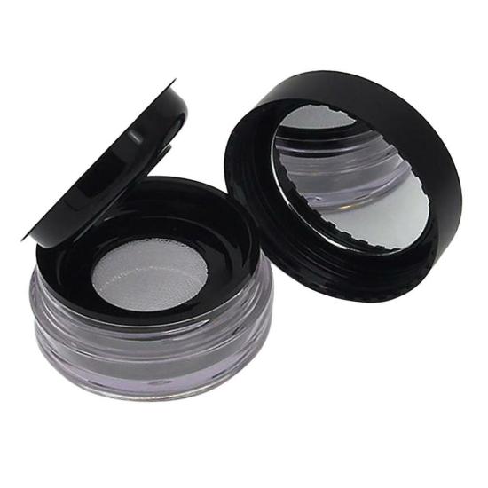 Contact Lenses | 20G Empty Diy Makeup Powder Case Cosmetic Box Container With Mirror & Sifter Black Contact Lenses Black