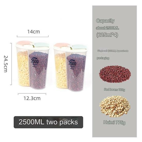 Contact Lenses | 2Pcs Petal Flip-Top Grain Storage Box-Two Packs Of 2500Ml Each Contact Lenses Contact Lenses