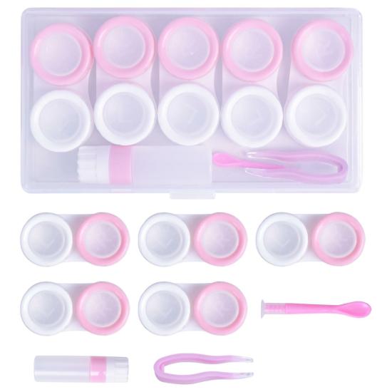 Contact Lenses | 5 Pairs Portable Contact Lens Cases Contact Lenses Contact Lenses