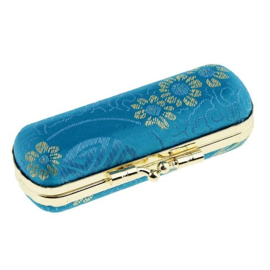 Contact Lenses | Brocade Lipstick Case Storage Box  Holder With Mirror Random Contact Lenses Contact Lenses