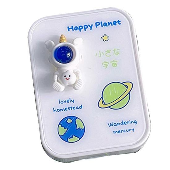 Contact Lenses | Cute Astronaut Contact Lens Case Travel Kit Portable Holder Storage Container With Mirror Bottle Tweezers Stick Remover Contact Lenses Contact Lenses