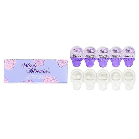 Contact Lenses | Miche Bloomin’ Quarter Veil 1 Day Color Contact Lenses (107 Clear Grege) – – 2.50 10Pcs Contact Lenses Contact Lenses