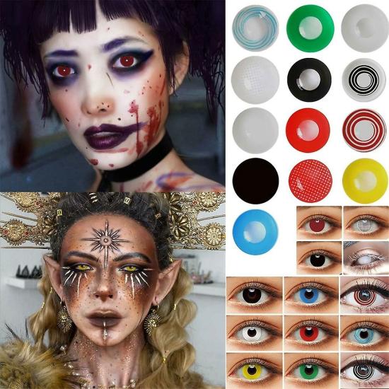 Contact Lenses | Miman 1 Pair Of Colored Contact Lenses Halloween Beauty Makeup Contact Lenses Contact Lenses