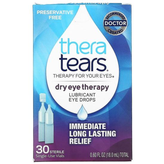 Eye Drops & Lubricants | Theratears, Dry Eye Therapy, Lubricant Eye Drops, 30 Sterile Single-Use Vials Eye Drops & Lubricants Eye Drops & Lubricants