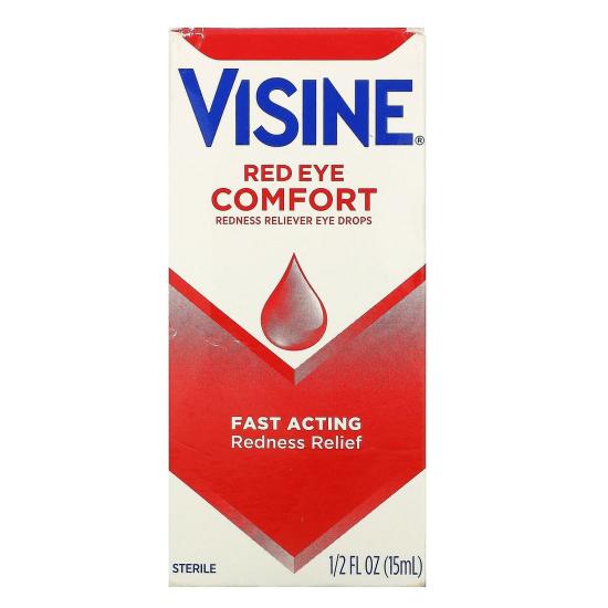 Eye Drops & Lubricants | Visine, Red Eye Comfort, Redness Reliever Eye Drops, 1/2 Fl Oz (15 Ml) Eye Drops & Lubricants Eye Drops & Lubricants