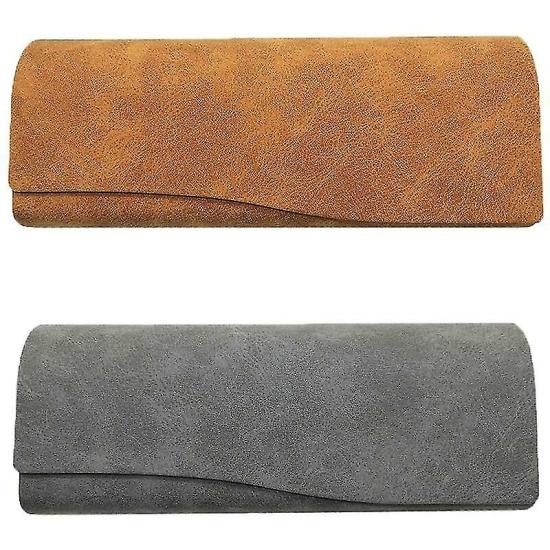 Eyewear Accessories | 2 Pieces Glasses Case, Portable Glasses Box, Glasses Case, Leather Outer Shell Eyewear & Care Eyewear Accessories