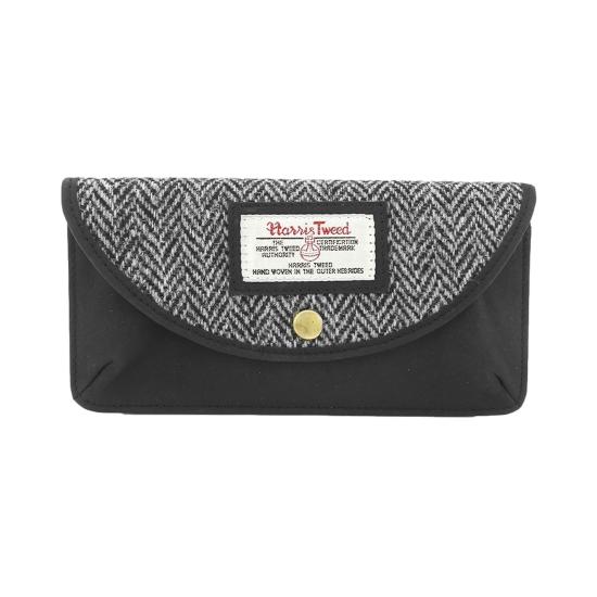 Eyewear Accessories | British Bag Company Ladies Grey Herringbone Harris Tweed Glasses Case Eyewear & Care British Bag Company