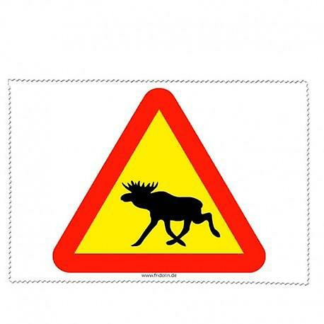 Eyewear Accessories | Cleaning Cloth For Glasses Road Sign Moose From Fridolin Eyewear & Care Eyewear Accessories