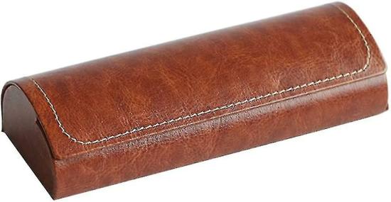 Eyewear Accessories | Glasses Case Leather Glasses Case With Magnetic Closure For Men And (Brown) Eyewear & Care Brown