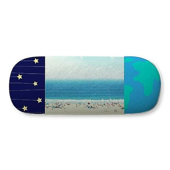 Eyewear Accessories | Ocean Sand Beach Science Nature Picture Hard Shell Eyeglasses Glass Case Star Sky Eyewear & Care Eyewear Accessories