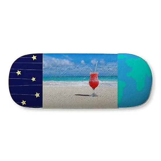 Eyewear Accessories | Ocean Sand Beach Watermelon Juice Picture Hard Shell Eyeglasses Glass Case Star Sky Eyewear & Care Eyewear Accessories