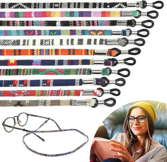 Eyewear Accessories | Pack Of 12 Glasses Cord Glasses Chain Braided Glasses Rope Sunglasses Chain Neck Eyewear & Care Eyewear Accessories