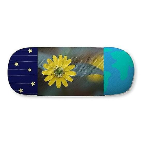 Eyewear Accessories | Yellow Flowers Green Chrysanthemum Hard Shell Eyeglasses Glass Case Star Sky Eyewear & Care Eyewear Accessories