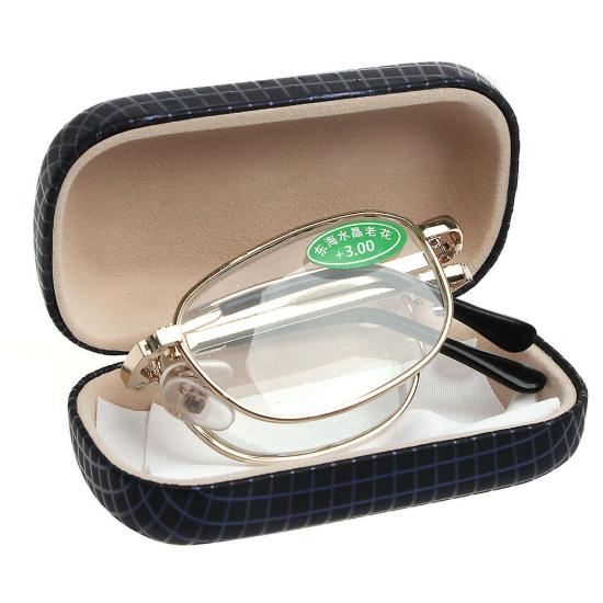 Glasses | 1Pc Mini Foldable Metal Full Frame Reading Glasses For Case Eyeglass +1.00 To +4 Eyewear & Care Glasses