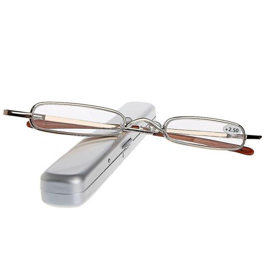 Glasses | 1Pc Mini Portable Metal Full Frame Reading Glasses Eyeglasses +1.00 To +4.00 Eyewear & Care Glasses