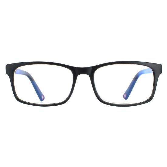 Glasses | Montana Reading Glasses Blf73 Matte Black Blue Light Block +1.00 Eyewear & Care Black