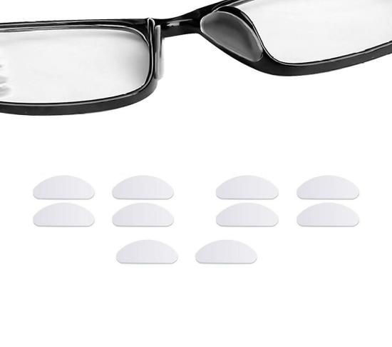 Glasses | Nose Protection For Glasses Silicone Transparent 5 Pairs (19 Mm) Eyewear & Care Glasses